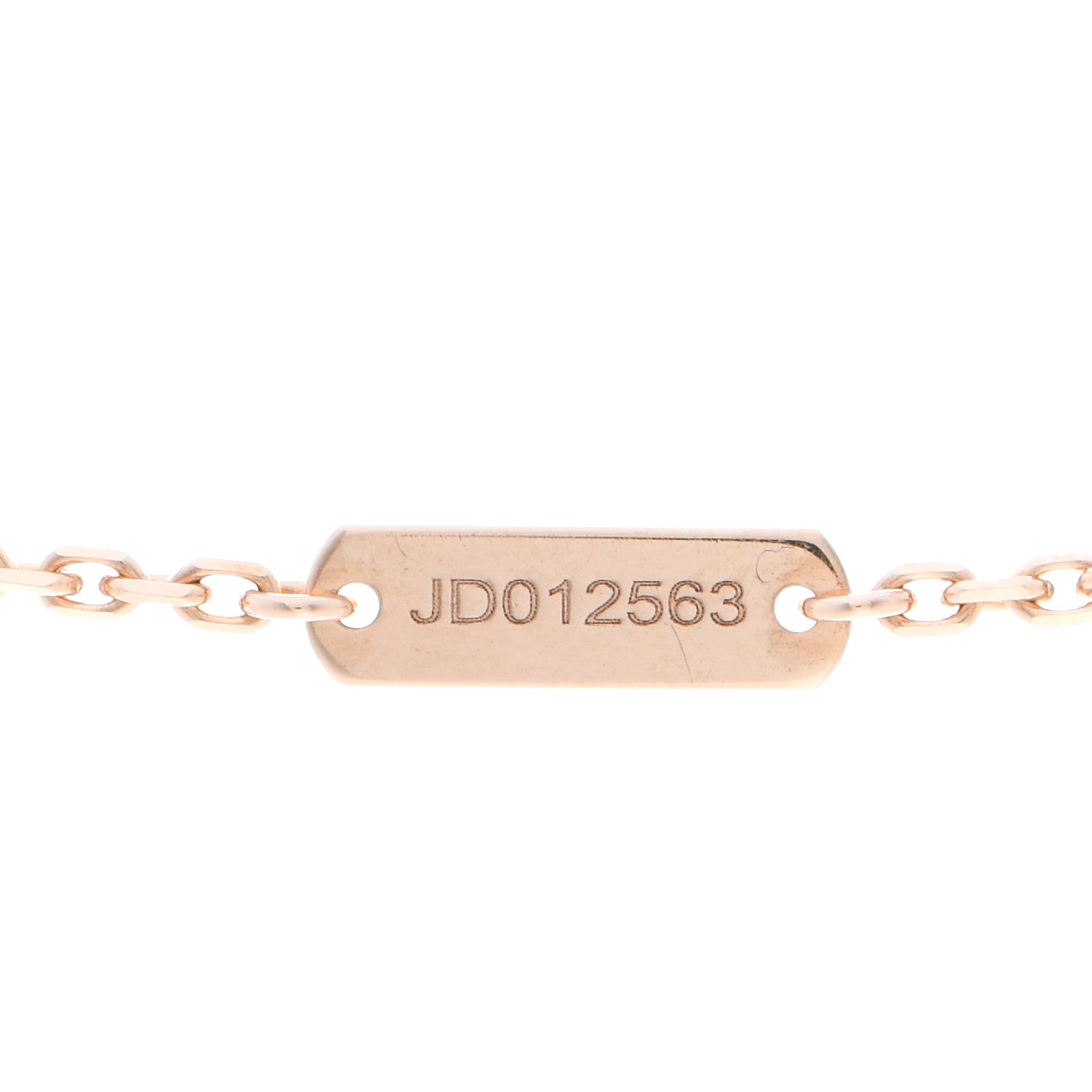 Van Cleef & Arpels 18K Rose Gold Vintage Alhambra Pendant Necklace 4 of 5