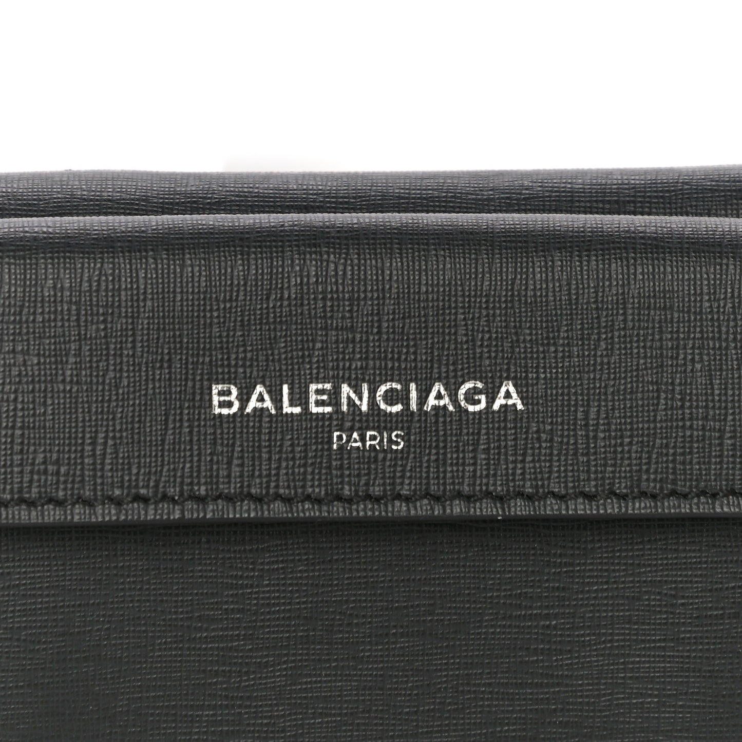 Striped Calfskin Logo Bi-Color Mini Wallet Grey Green