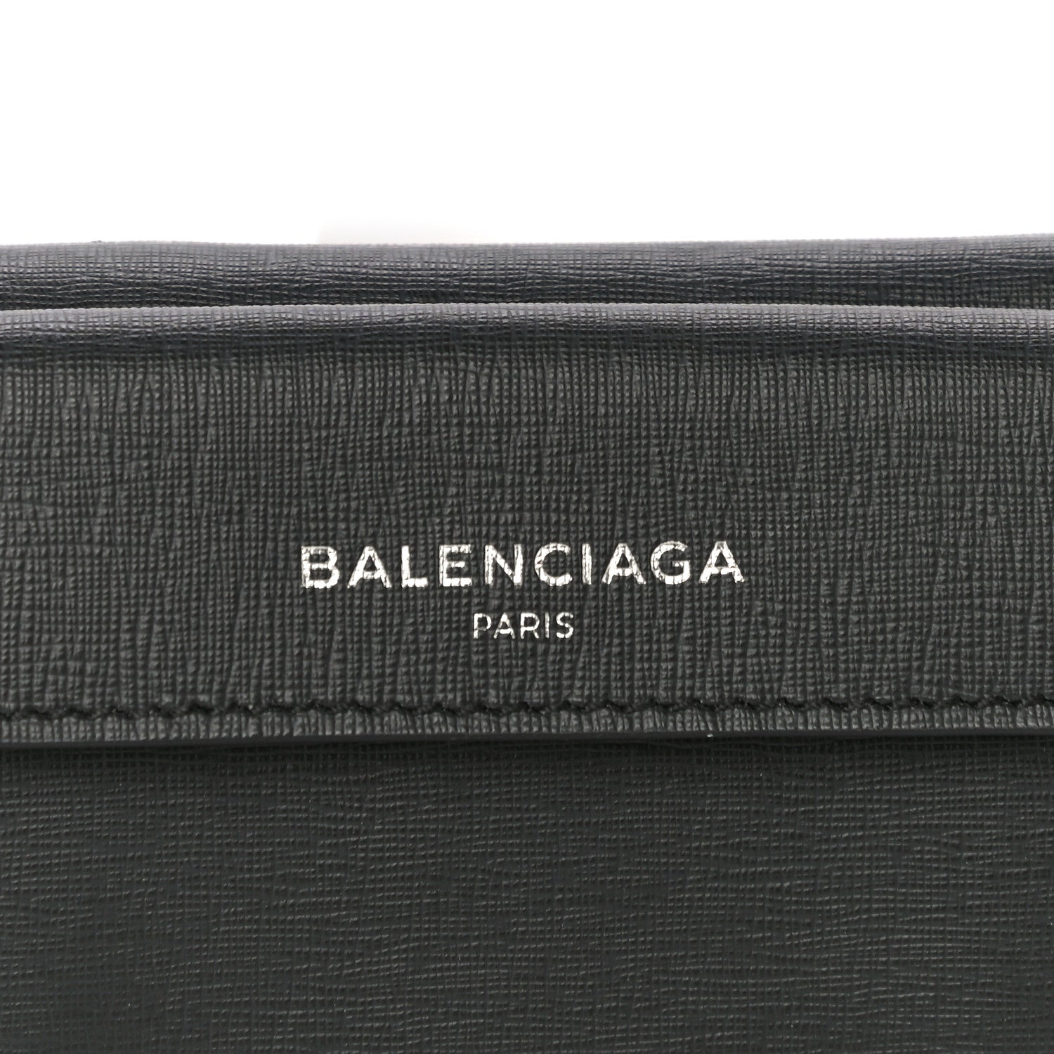 Balenciaga Striped Calfskin Logo Bi-Color Mini Wallet Grey Green 9 of 13