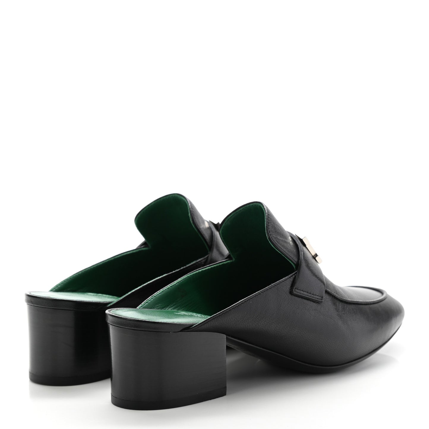 Goatskin Paradis Mules 35.5 Black