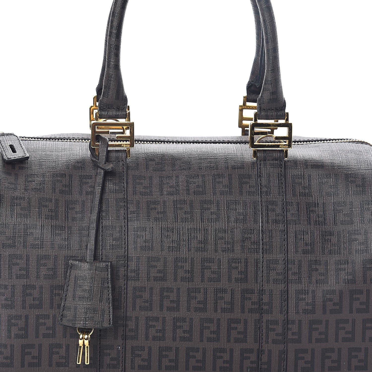 Fendi Zucchino Spalmati Forever Boston Moro Black 7 of 9