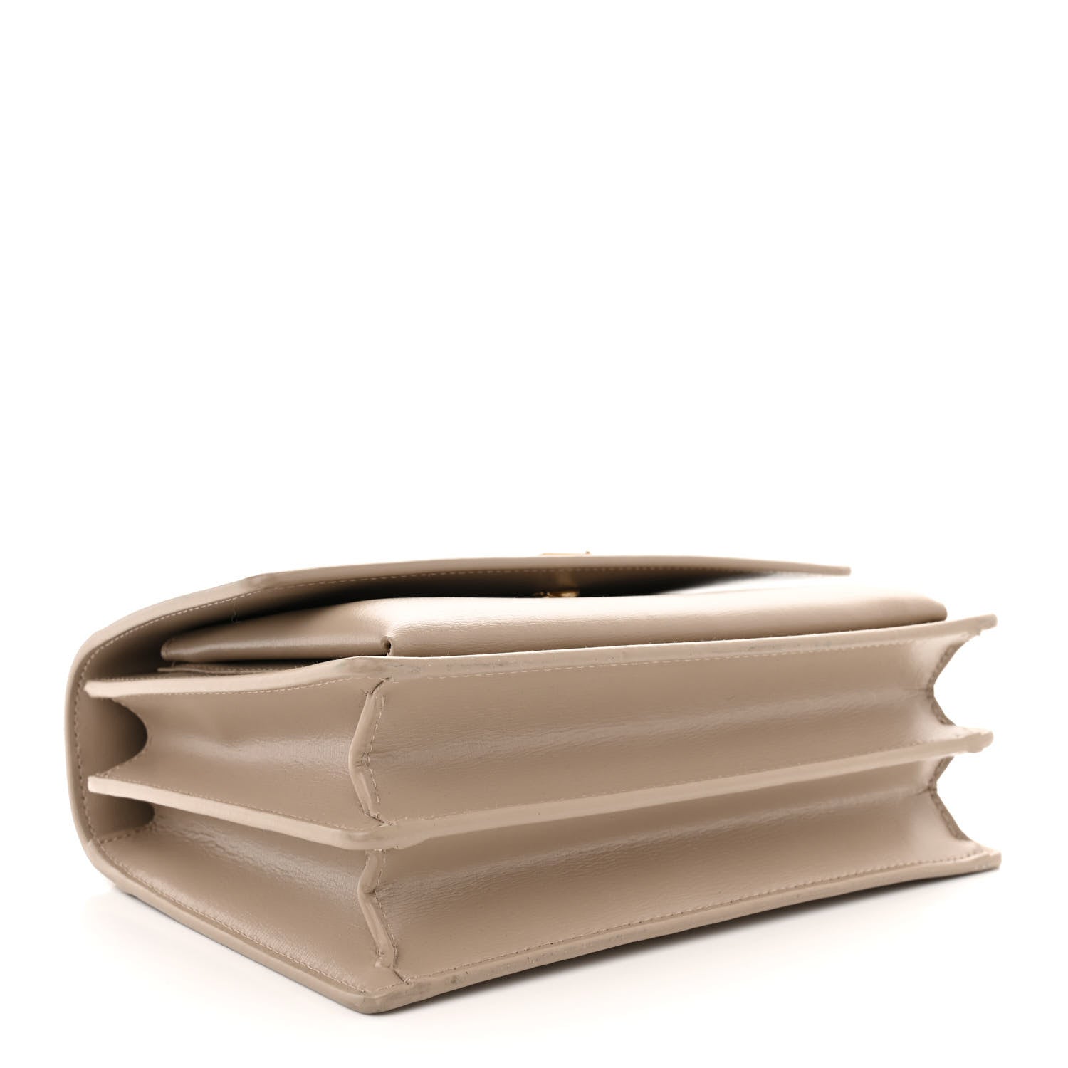 Saint Laurent Calfskin Medium Monogram Sunset Dark Beige 4 of 12