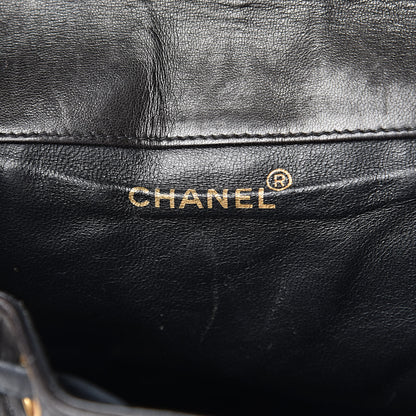 Chanel Lambskin Quilted Drawstring Backpack Black 6 of 11