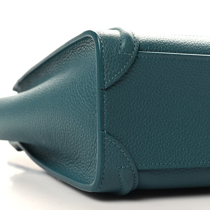 Celine Baby Drummed Calfskin Nano Prussian Blue 9 of 10