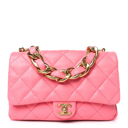 Chanel Lambskin Quilted Large CC Funky Town Flap Pink 1 of 11