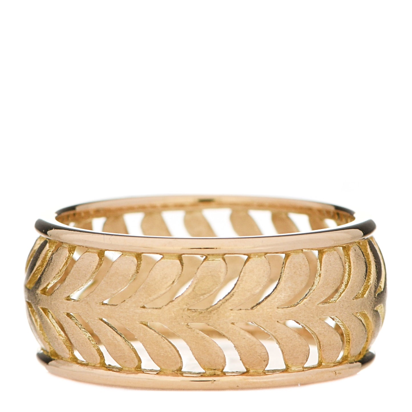 18K Yellow Gold Paloma Picasso Villa Palm Ring 54 7