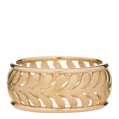 Tiffany 18K Yellow Gold Paloma Picasso Villa Palm Ring 54 7 1 of 7