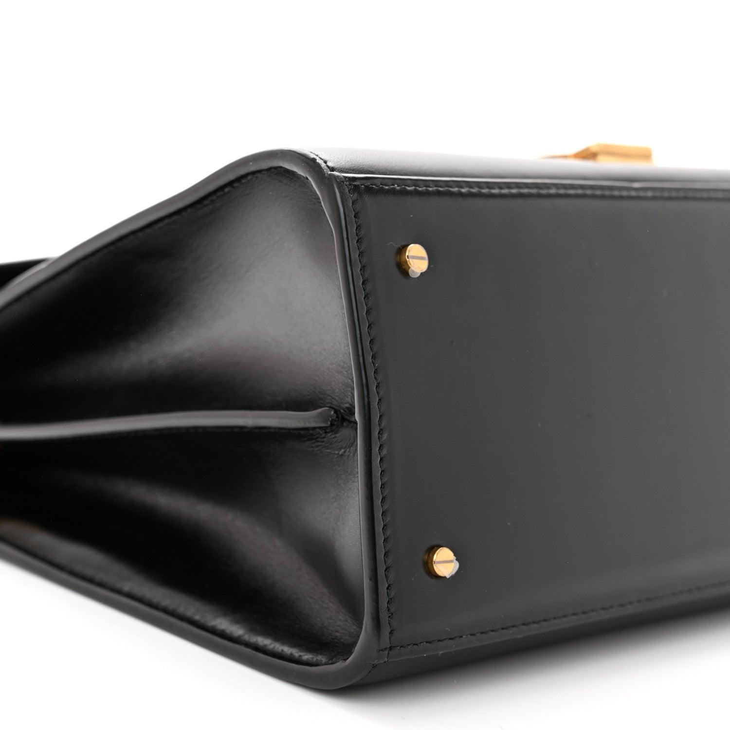 Saint Laurent SAINT LAURENT Smooth Calfskin Medium Classic Monogram Cassandra Top Handle Black Rouge Legion 8 of 9
