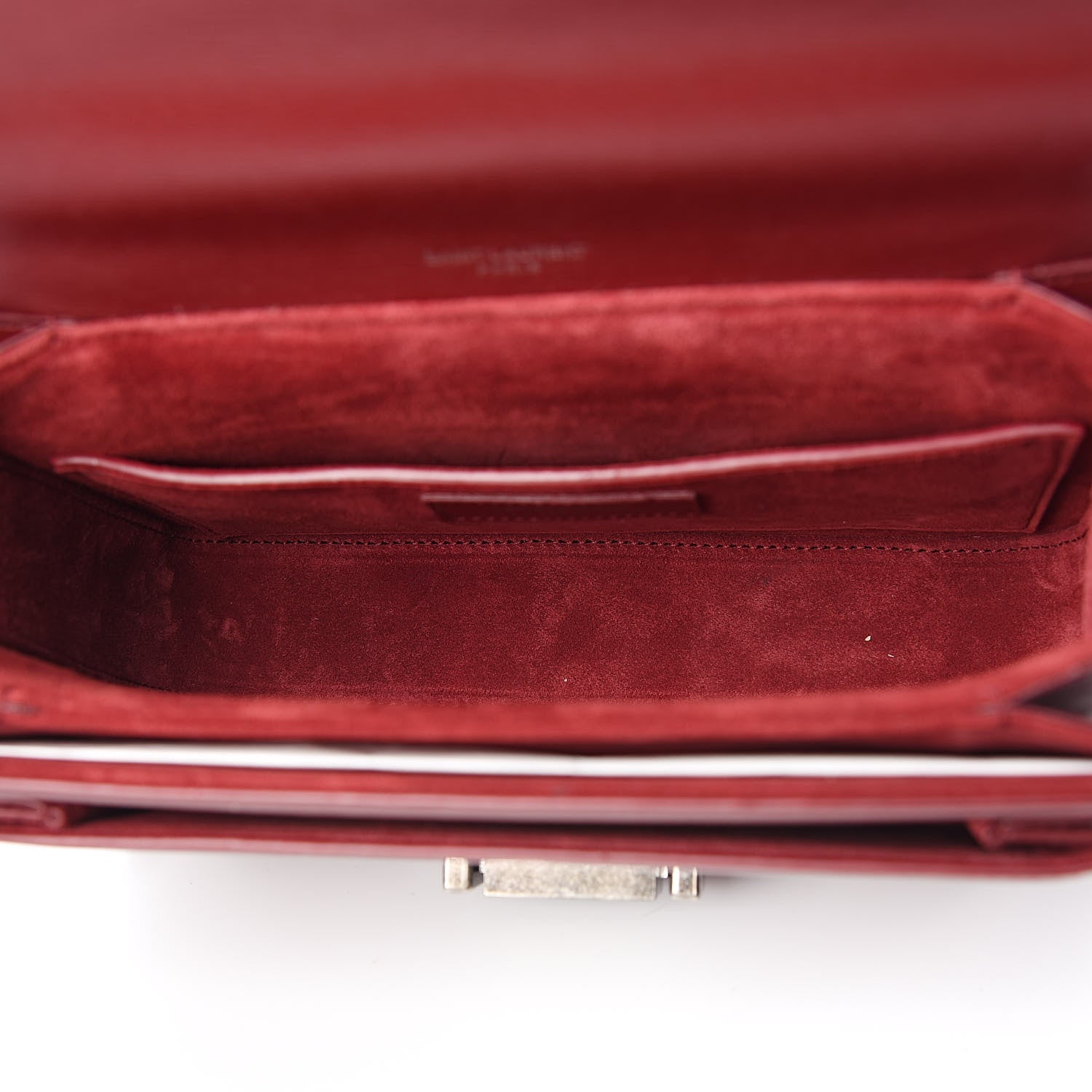 Saint Laurent Calfskin Medium Bellechasse Satchel Palissandre 5 of 10