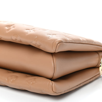 Louis Vuitton Lambskin Embossed Monogram Coussin PM Camel 7 of 8