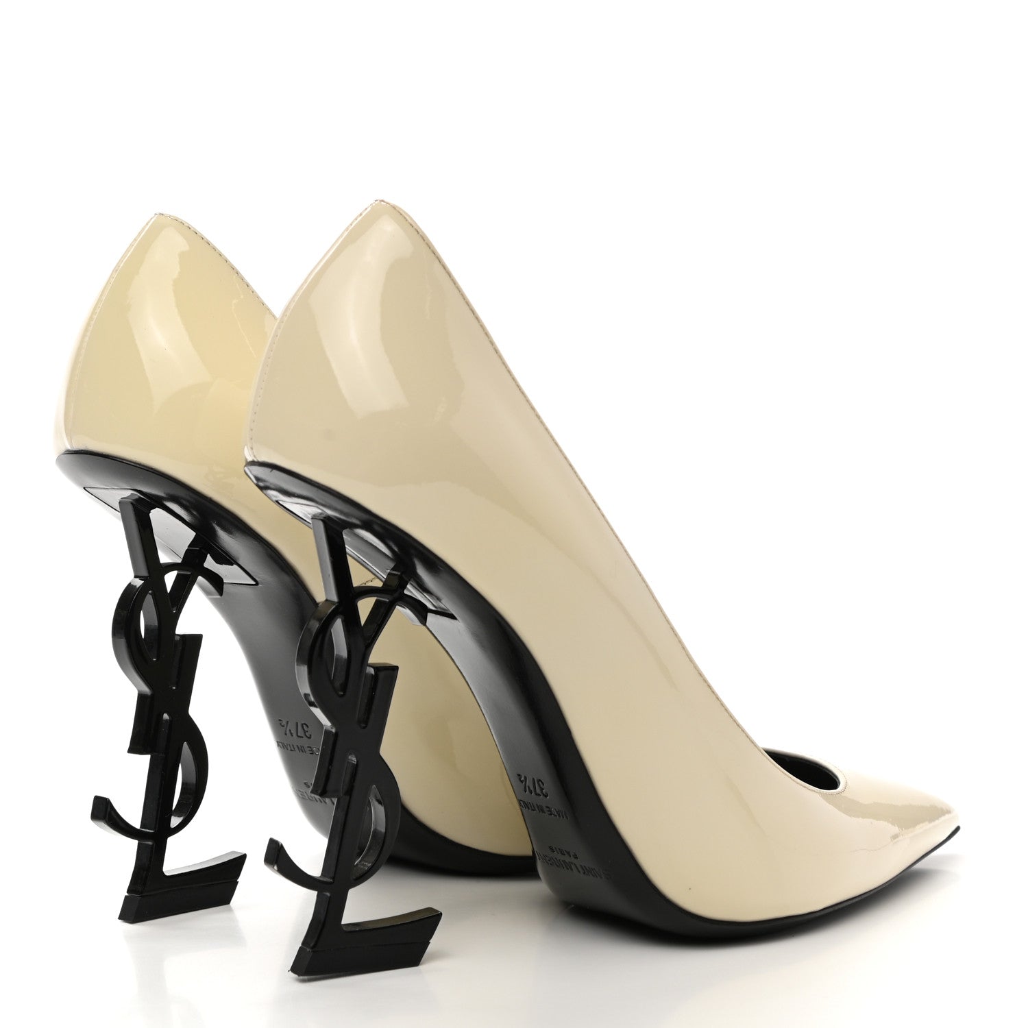 Saint Laurent Patent Opyum 110 Pumps 37.5 Neutro 4 of 9