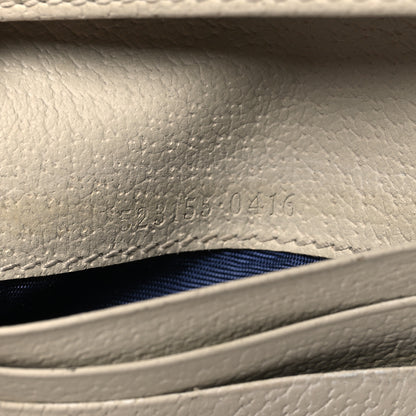 Gucci Textured Calfskin Web Ophidia Card Case Mystic White 8 of 9
