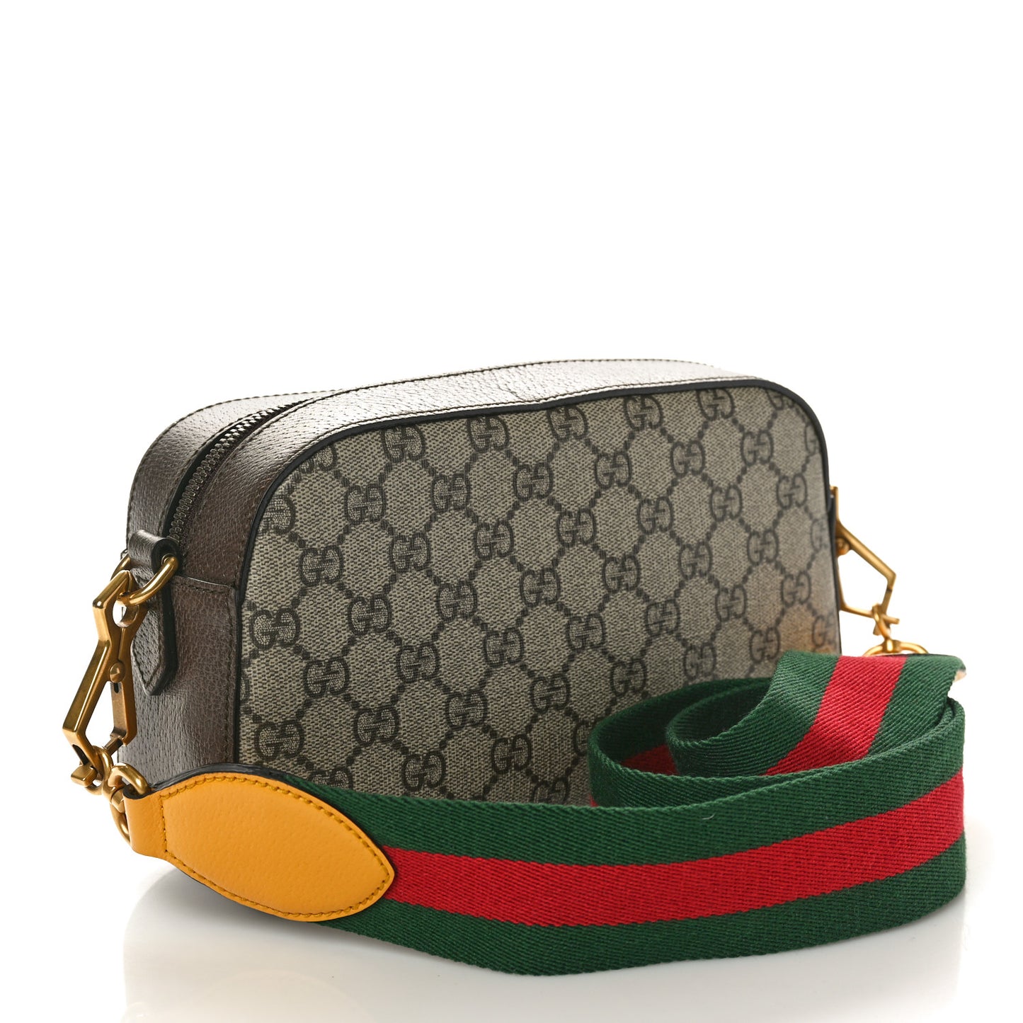 GG Supreme Monogram Web Neo Vintage Shoulder Bag Beige New Acero Crop