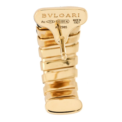 Bulgari 18K Yellow Gold Diamond Tubogas Earrings 4 of 5