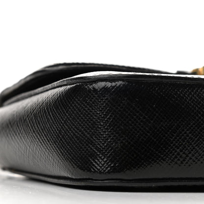 Prada Saffiano Lux Sound Crossbody Bag Black 9 of 14