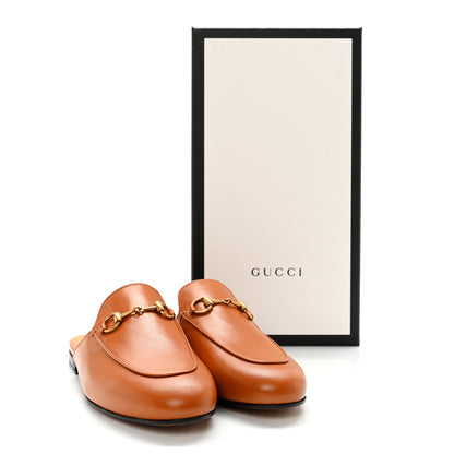 Gucci Malaga Kid Womens Princetown Slippers 36.5 Cognac 10 of 10