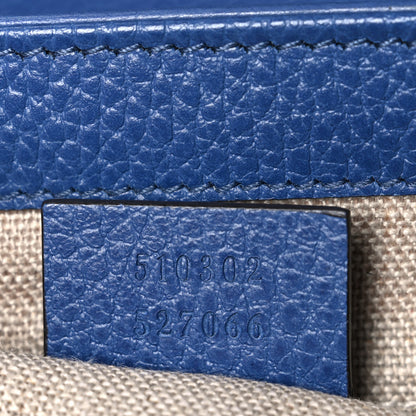 Gucci Dollar Calfskin Interlocking G Top Handle Shoulder Bag Caspian 7 of 11