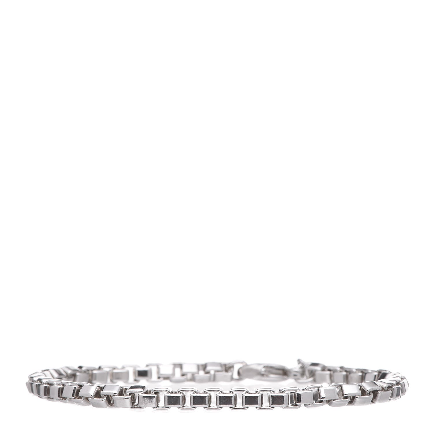 Tiffany Sterling Silver 4mm Venetian Link Bracelet 1 of 4