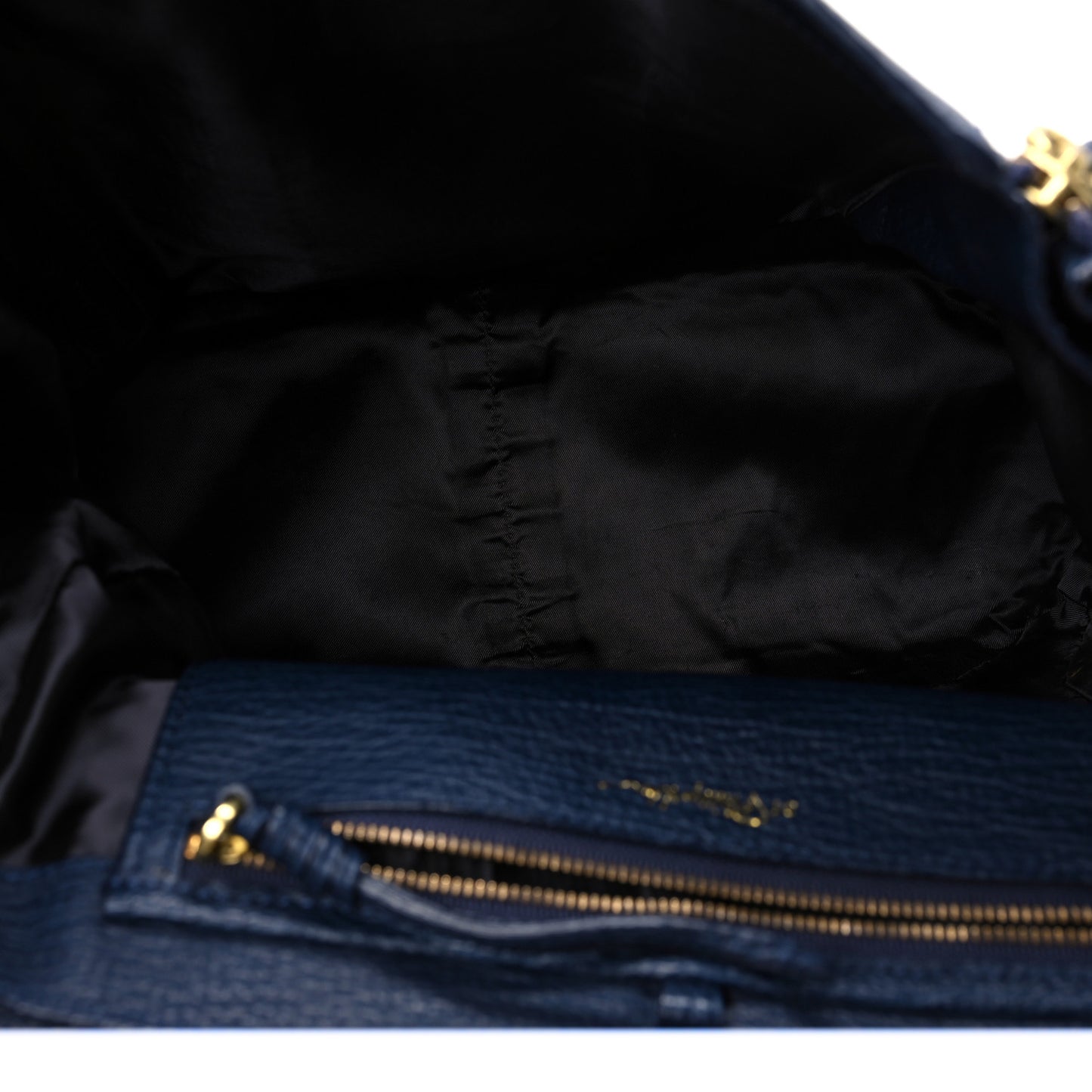 Textured Calfskin Large Pashli Satchel Ink