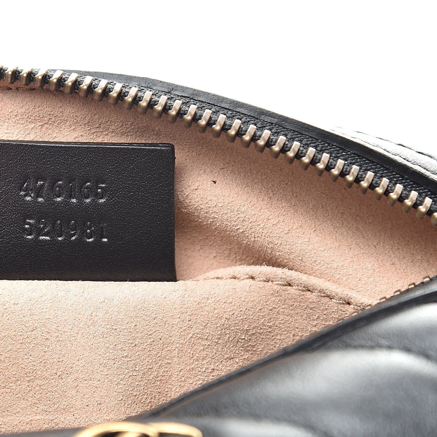 Gucci Calfskin Matelasse GG Marmont Cosmetic Case Black 7 of 8