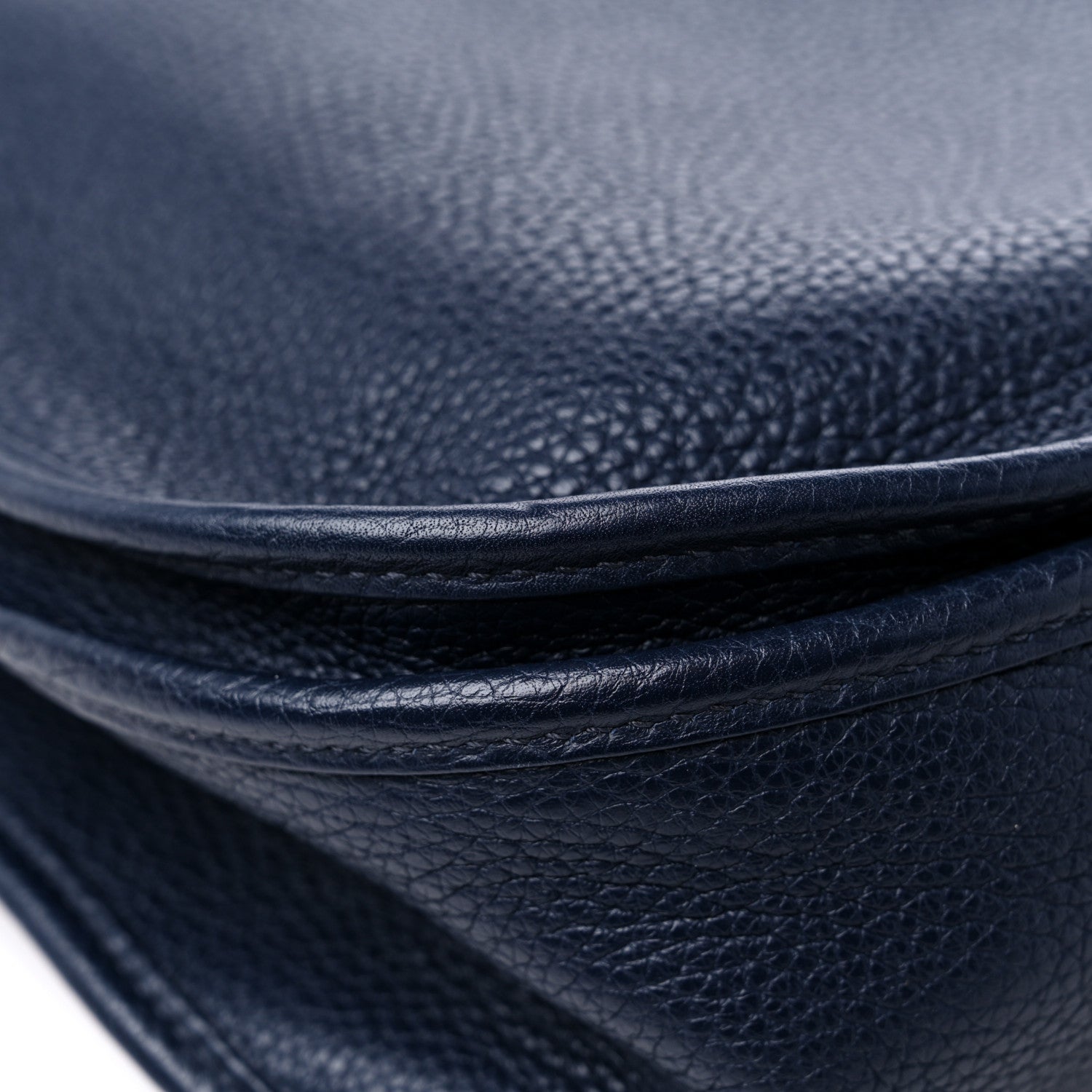 Hermes Taurillon Clemence Evelyne III GM Bleu Nuit 10 of 11