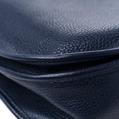 Hermes Taurillon Clemence Evelyne III GM Bleu Nuit 10 of 11