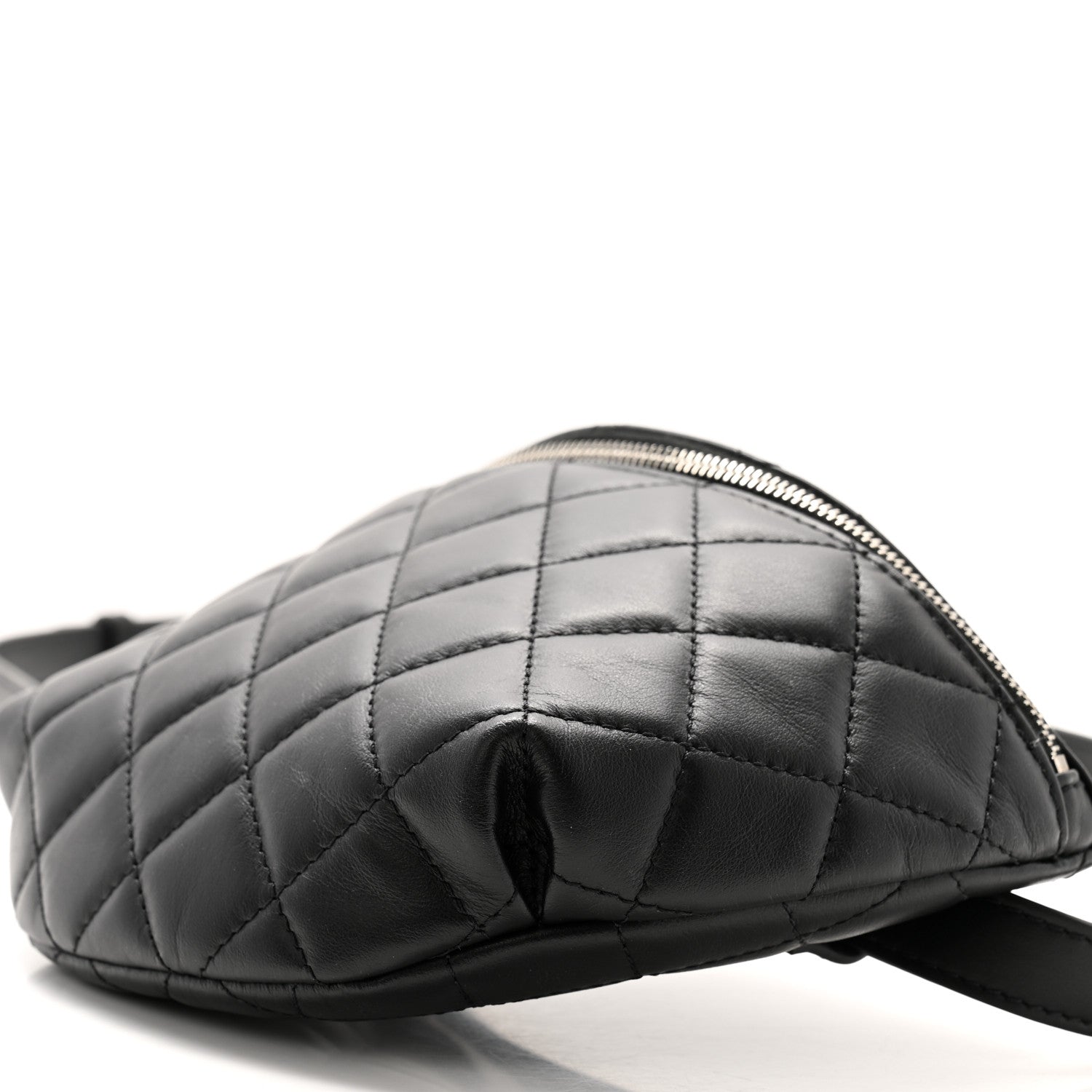Chanel Calfskin Quilted Waist Belt Bag Black 10 of 10