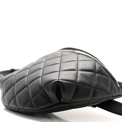 Chanel Calfskin Quilted Waist Belt Bag Black 10 of 10