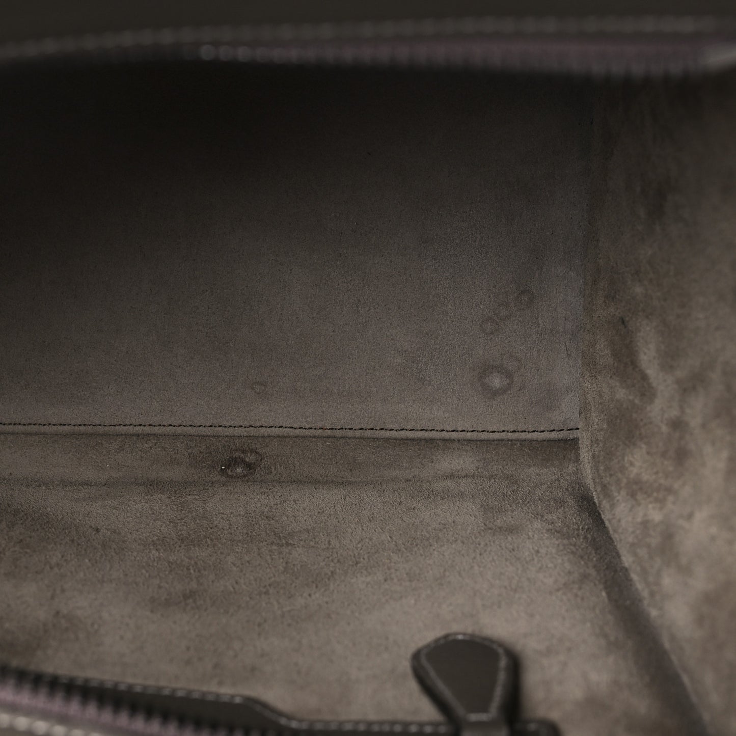 Drummed Calfskin Micro Luggage Souris