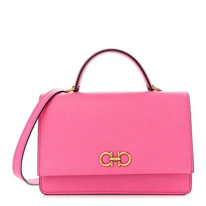 Salvatore Ferragamo Hammered Calfskin Gancini Minibag Pink 1 of 9
