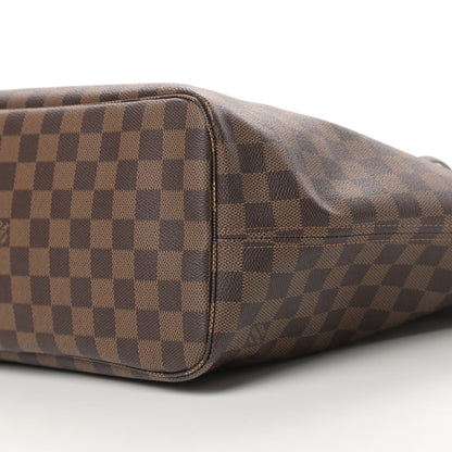 Louis Vuitton Damier Ebene Neo Neverfull MM Rose Ballerine 10 of 11