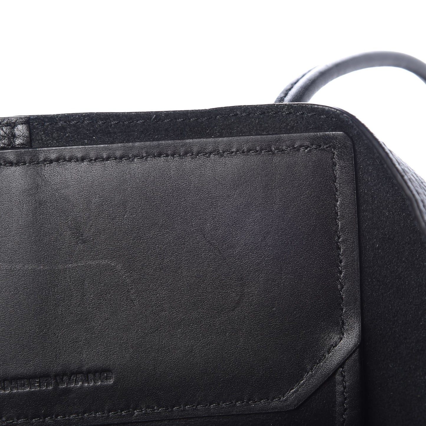 Pebbled Calfskin Prisma Skeletal Tote Black Rose Gold Hardware