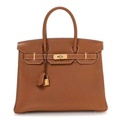 Hermes Togo Birkin 30 Gold 1 of 11