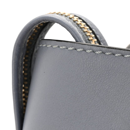 Valentino Garavani Vitello Rockstud Small Double Handle Tote Grey Blue 12 of 12