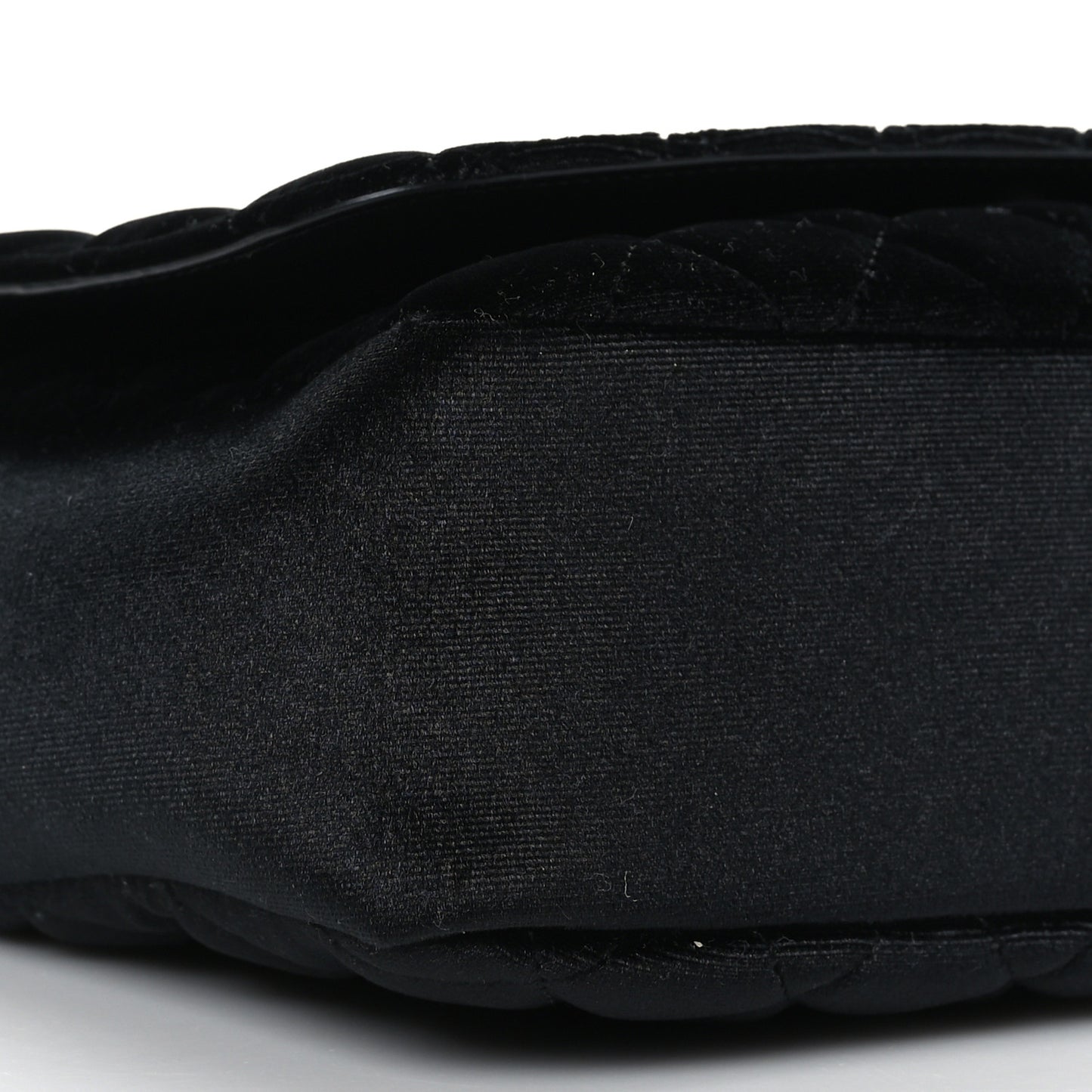Calfskin Nylon Quilted Medusa Chain Crossbody Black
