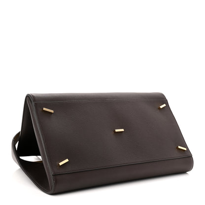 Salvatore Ferragamo Hammered Calfskin Medium Hug Bag Testa Di Moro Burnt Ocher 4 of 10