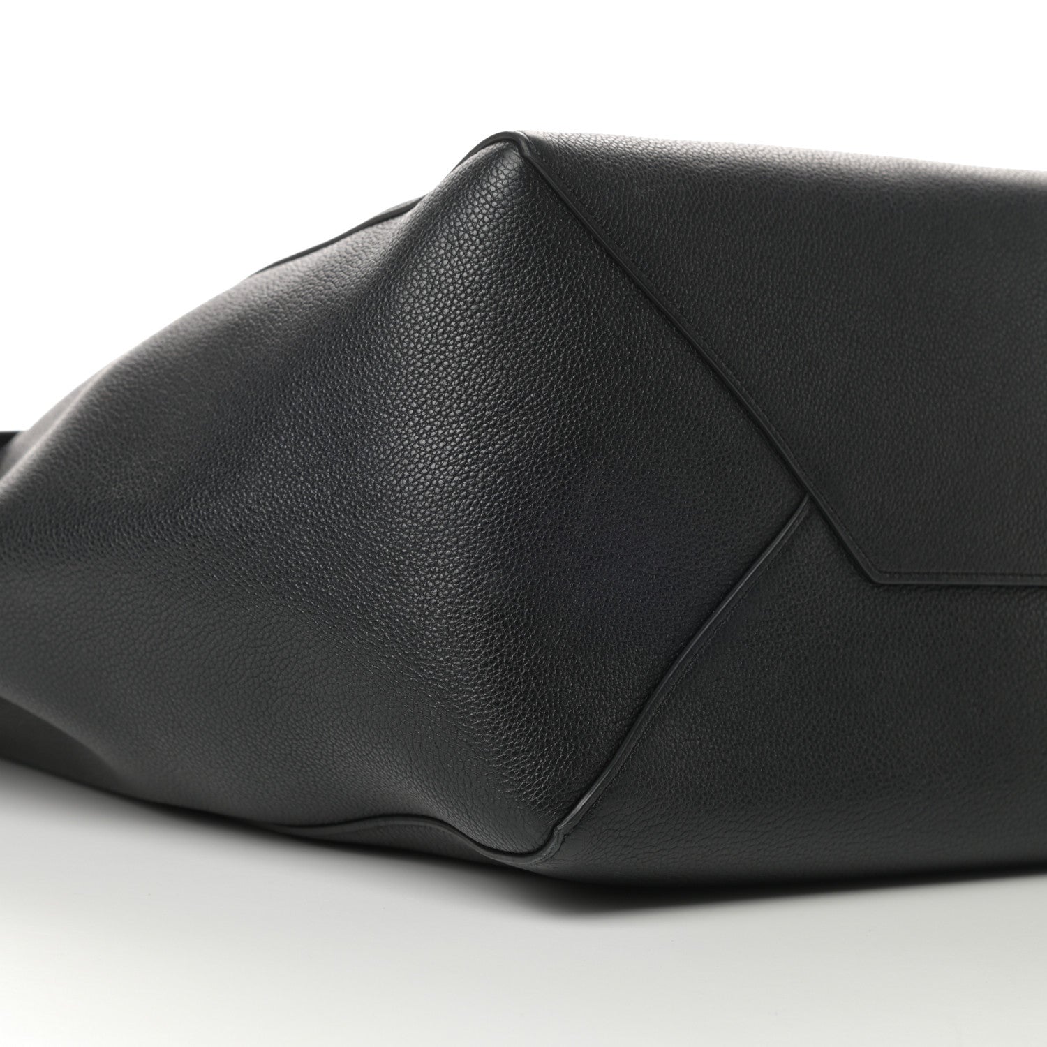 Celine Soft Grained Calfskin Small Belt Cabas Phantom Black 9 of 11