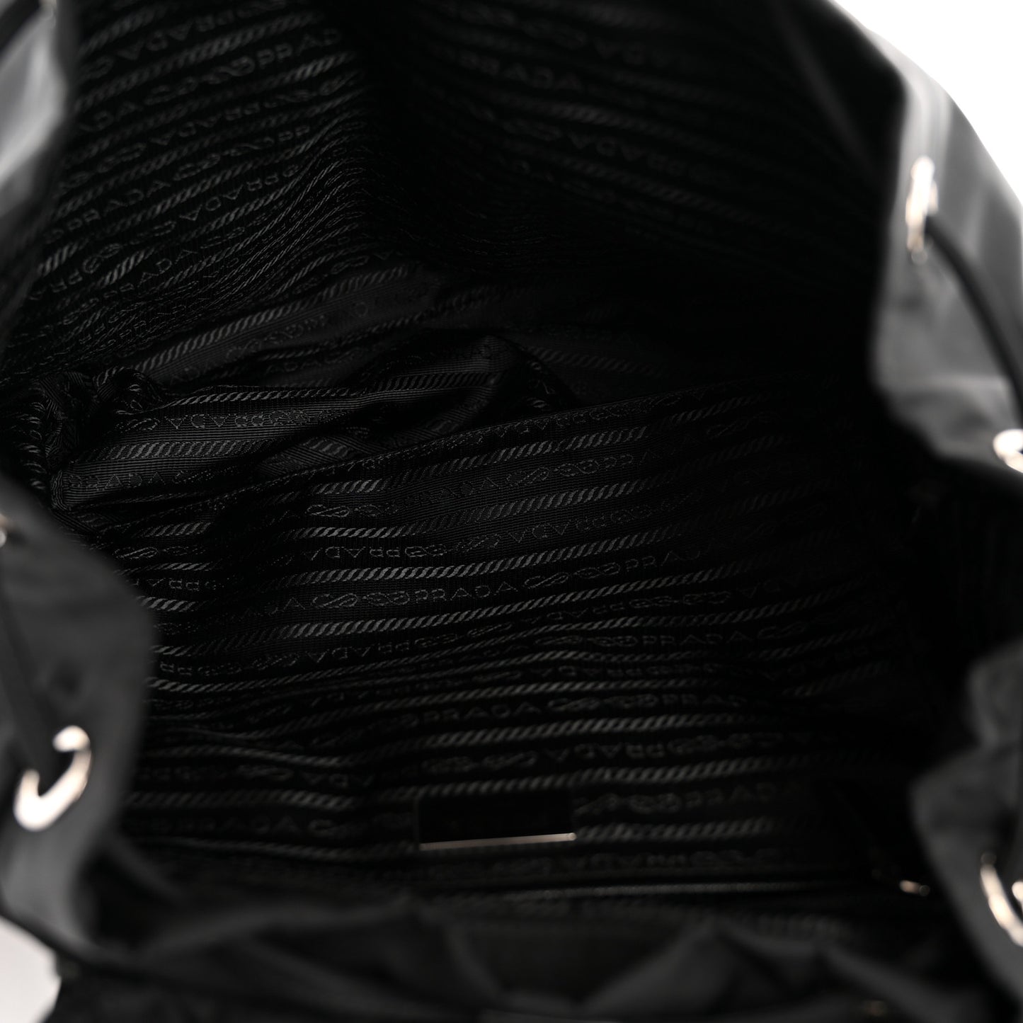 Re-Nylon Vela Saffiano Medium Backpack Black