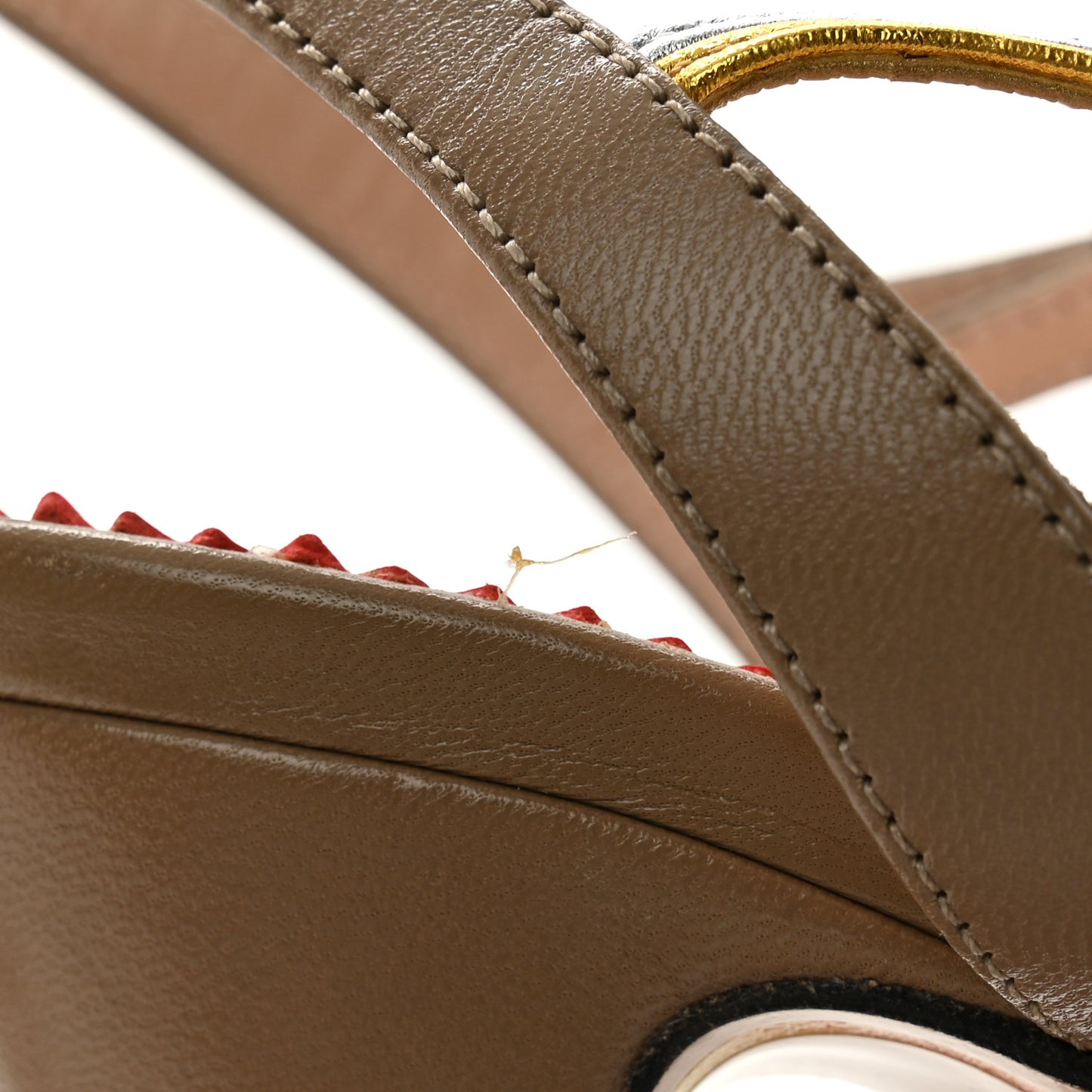 Malaga Kid Nappa Silk Sandals 39.5 Brown Teak