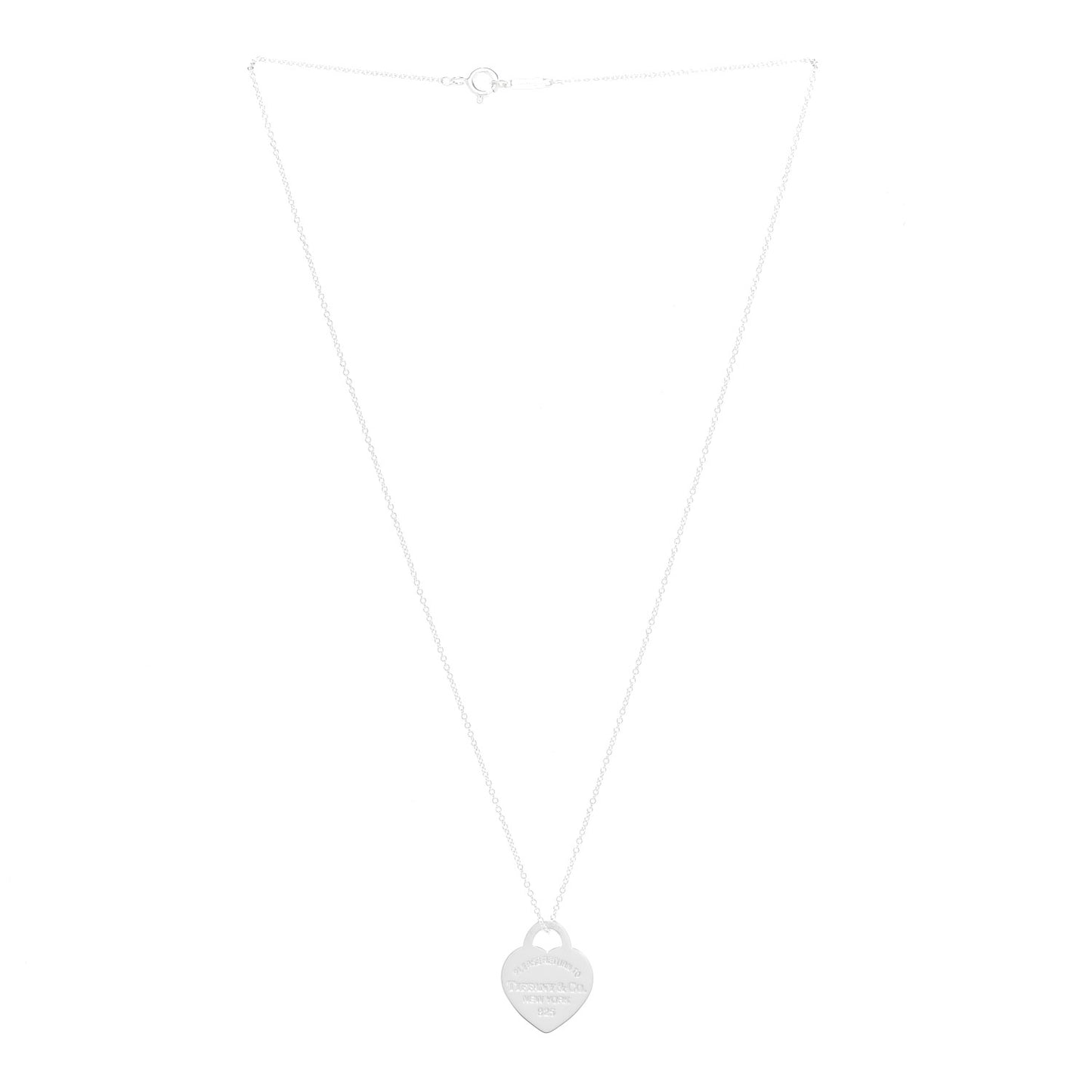 Sterling Silver Small Return to Tiffany Heart Pendant Necklace