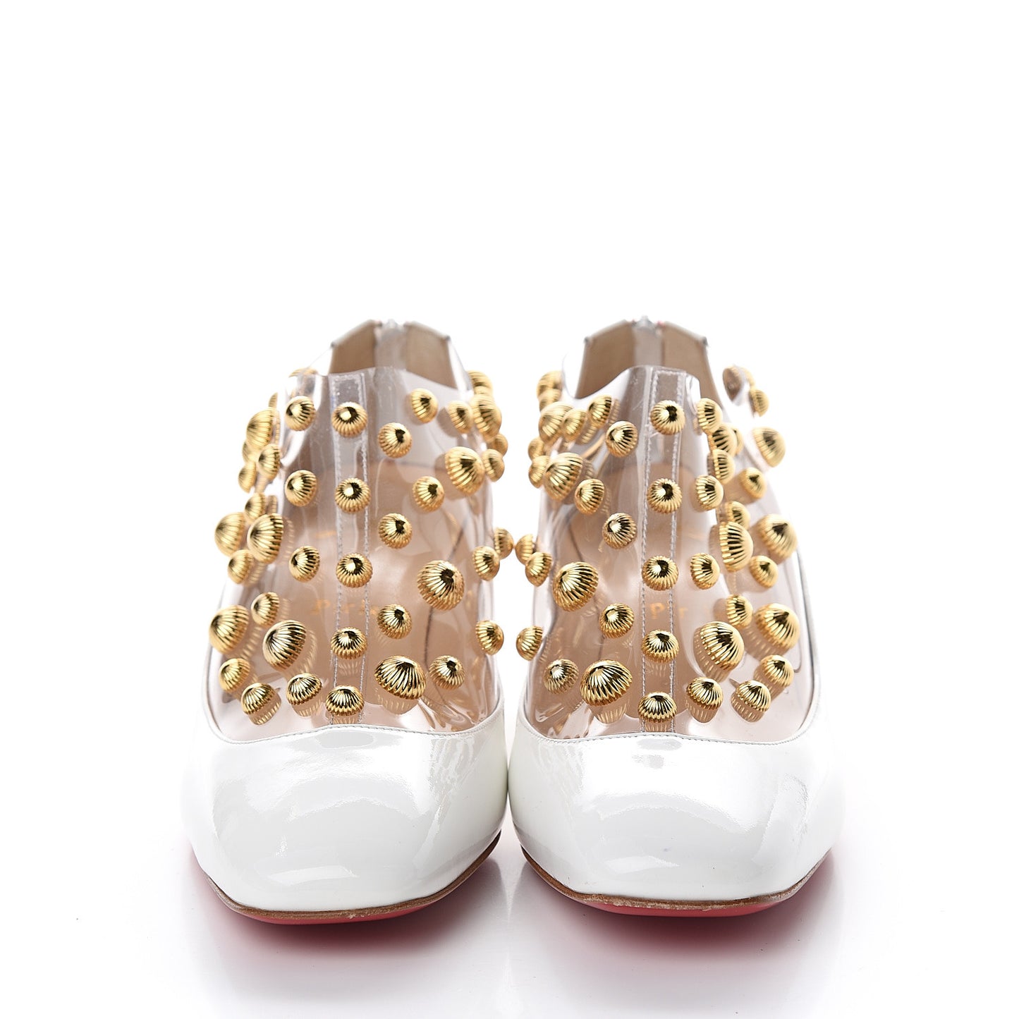 Patent PVC Space Odd 55 Pumps 38 Latte Gold