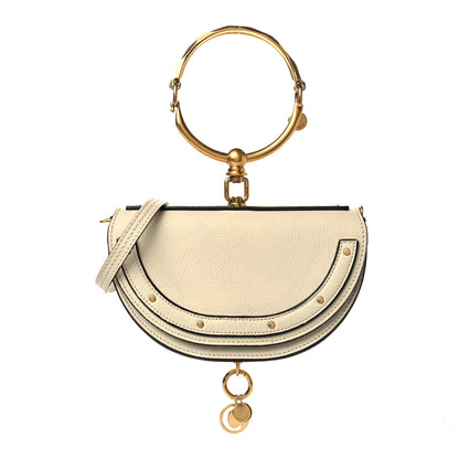 Chloe Calfskin Small Nile Bracelet Minaudiere Bag Off White 1 of 7