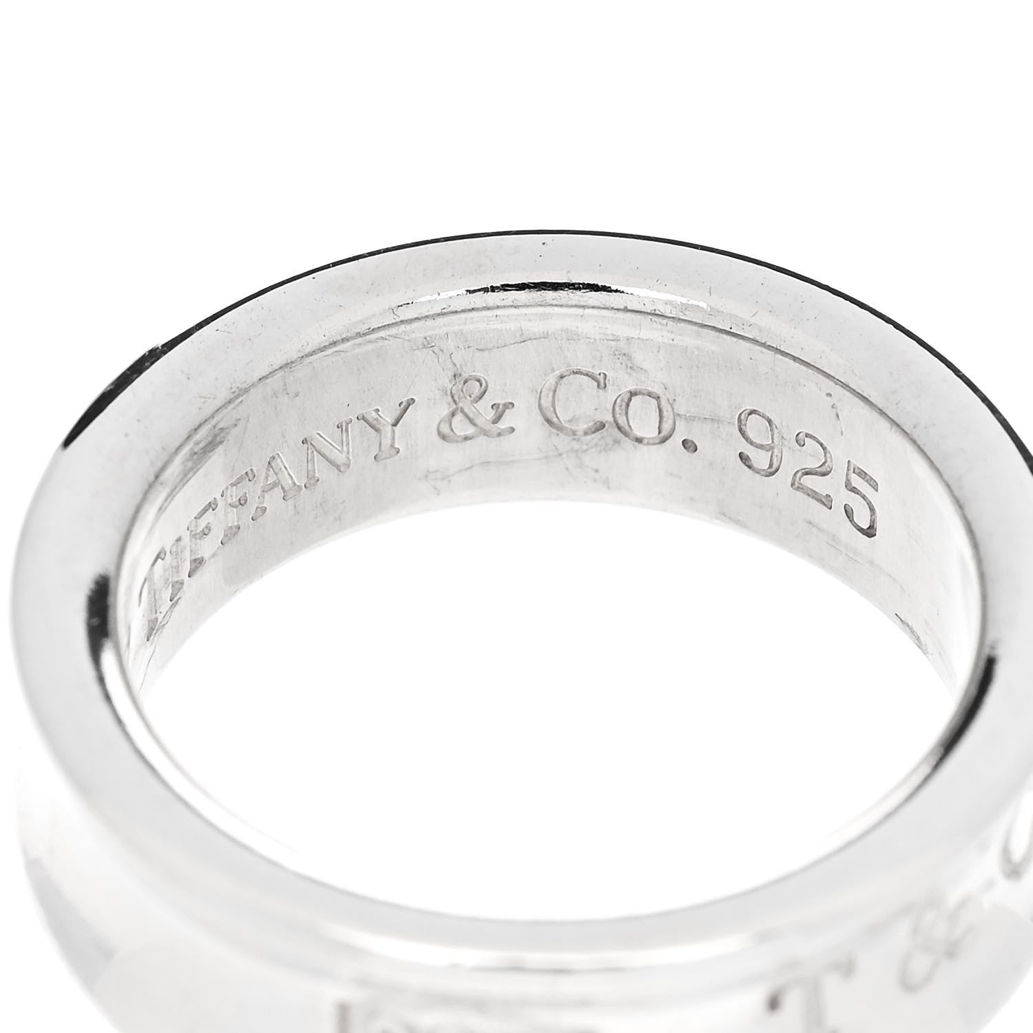 Tiffany Sterling Silver 1837 Band Ring 51 5.75 5 of 5