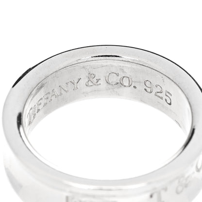 Tiffany Sterling Silver 1837 Band Ring 51 5.75 5 of 5