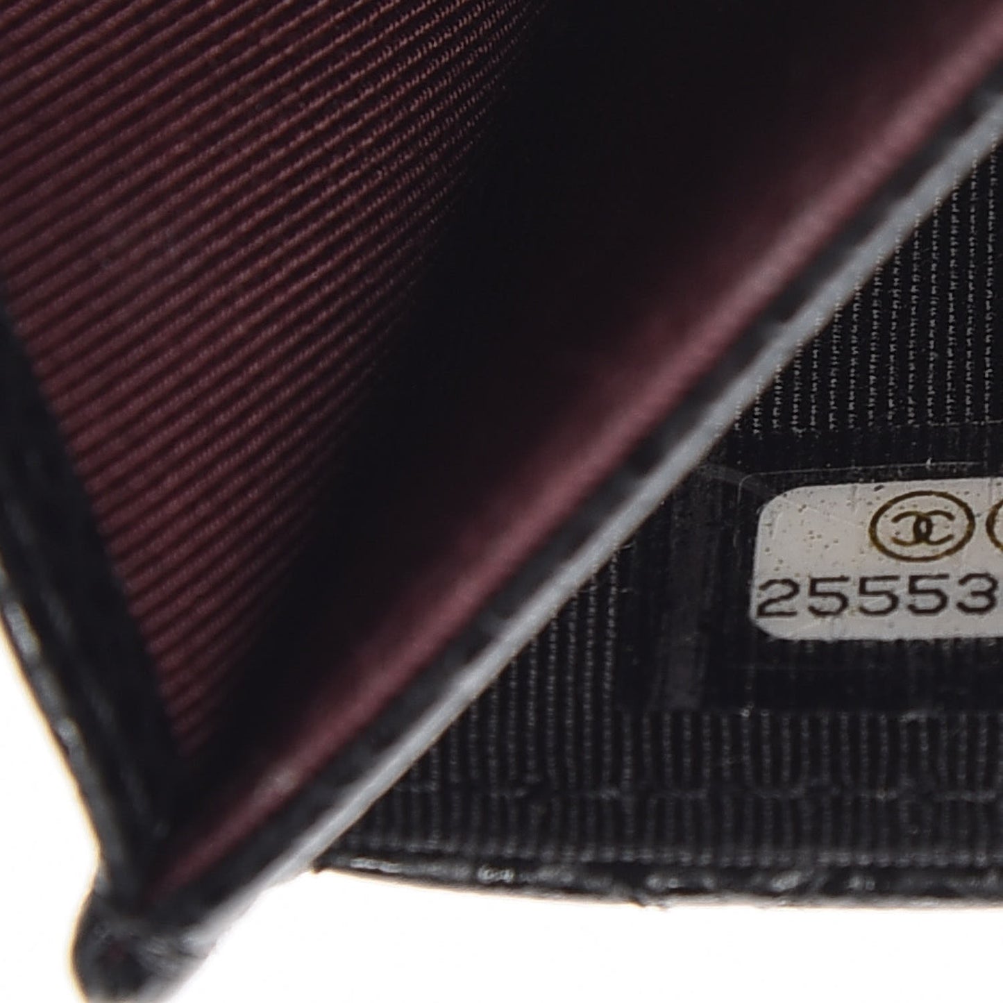 Caviar Quilted Flap Card Holder Black