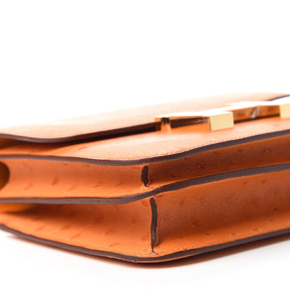 Hermes Ostrich Constance 18 Abricot 7 of 12