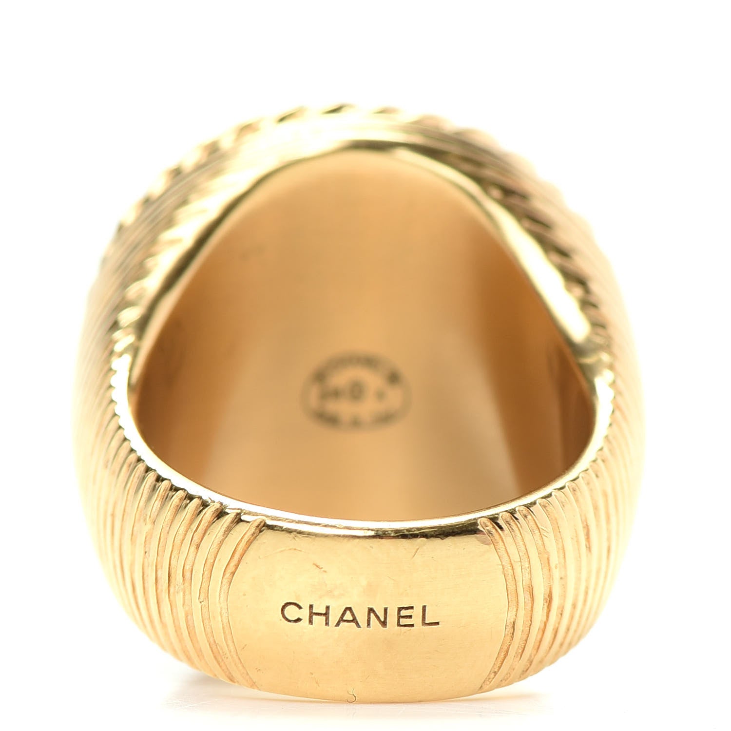 Chanel CC Ring 6.5 Gold 4 of 6