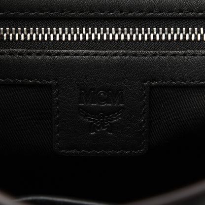 MCM Calfskin Ottomar Monogram Essential Backpack Black 8 of 21
