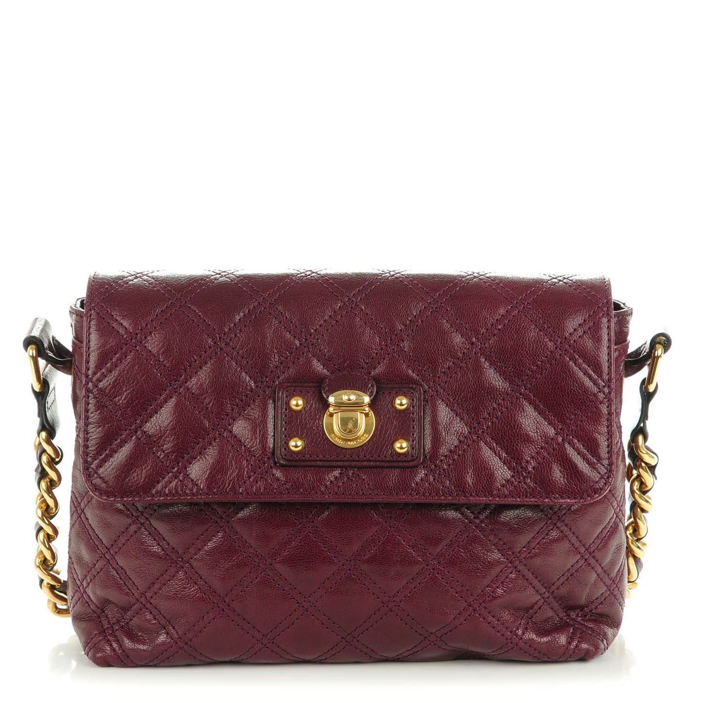 Lambskin Quilted The Large Single Flap Cassis