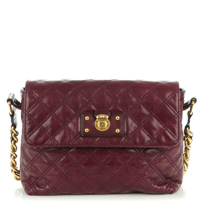 Marc Jacobs Lambskin Quilted The Large Single Flap Cassis 1 of 9